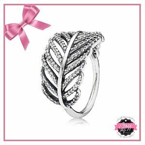 Light as a Feather Clear CZ Ring - Size 8